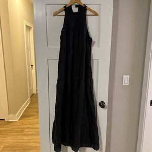 Express Black Halter Maxi Dress
